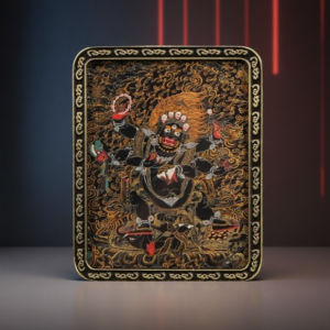 Brass Tibetan Amulet  Thangka Pendant Buddhist