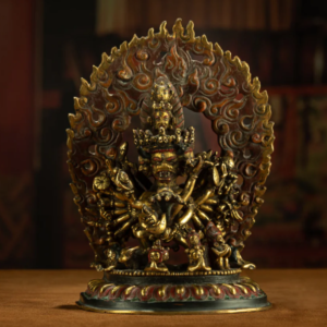 微信图片_20251216205428 FIERCE ENLIGHTENMENT: GILT COPPER THIRTY-FOUR ARM VAJRABHAIRAVA STATUE